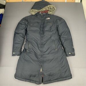 The North Face Women’s Arctic Parka Goose Down Faux Fur Hyvent Size S/P Black
